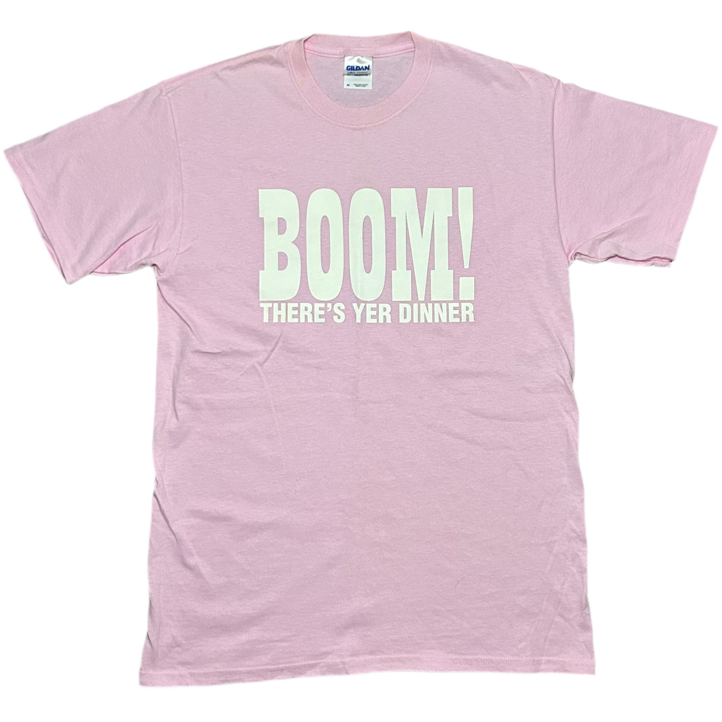 Boom There’s Yer Dinner Tee Pale Pink