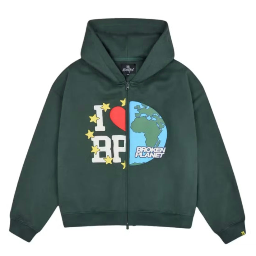 Broken Planet Zip-Up I Love BP