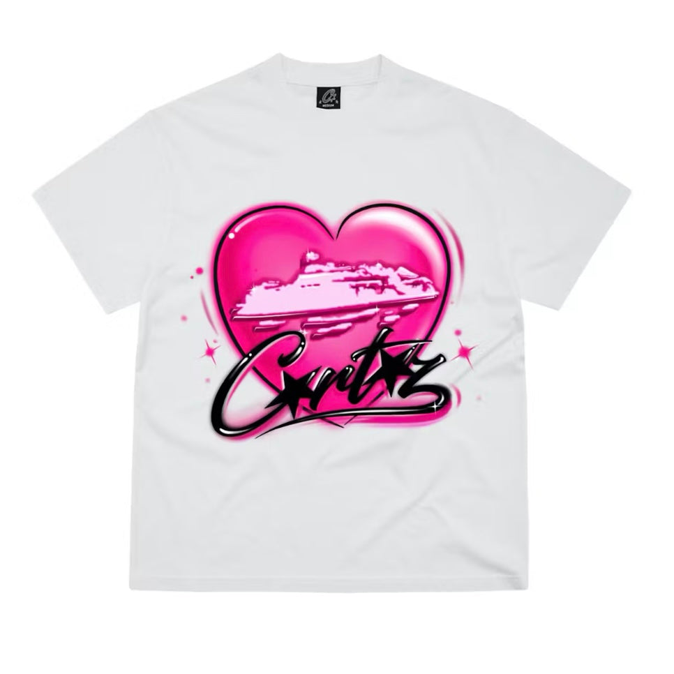 Corteiz Alcatraz Heart T-shirt