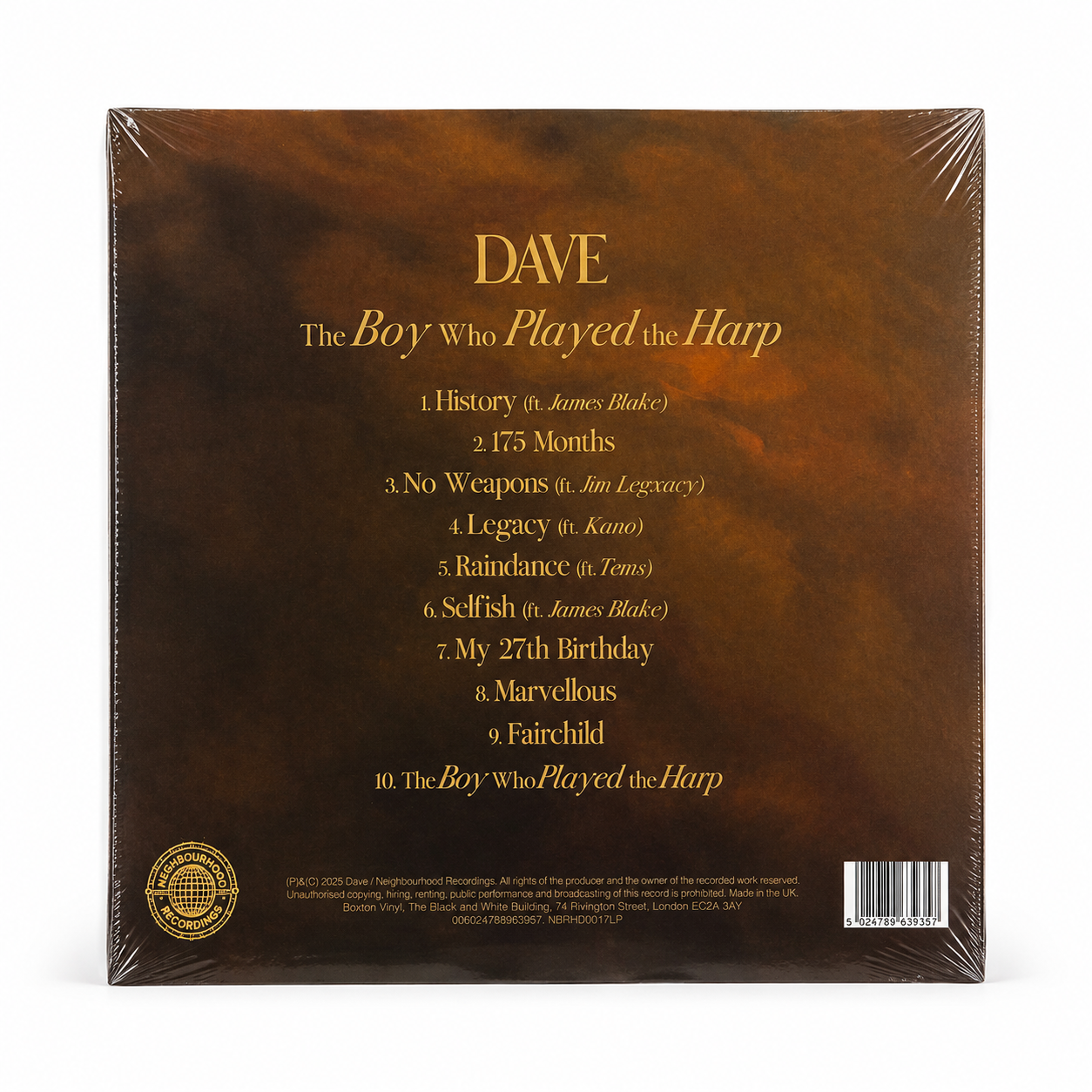 Dave The Boy Who Played The Harp Vinyl