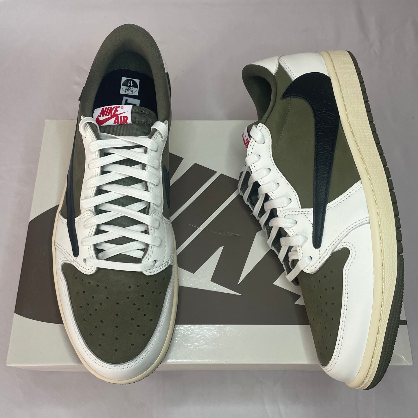 Travis Scott X Jordan 1 Low Medium Olive