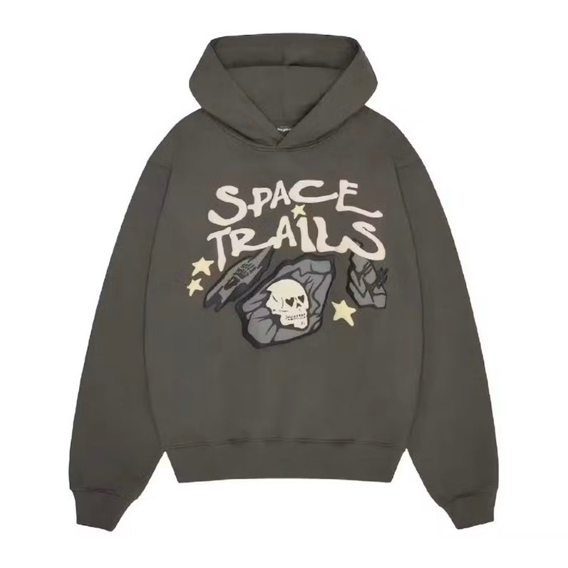 Broken Planet Space Trails Hoodie - Beluga Grey