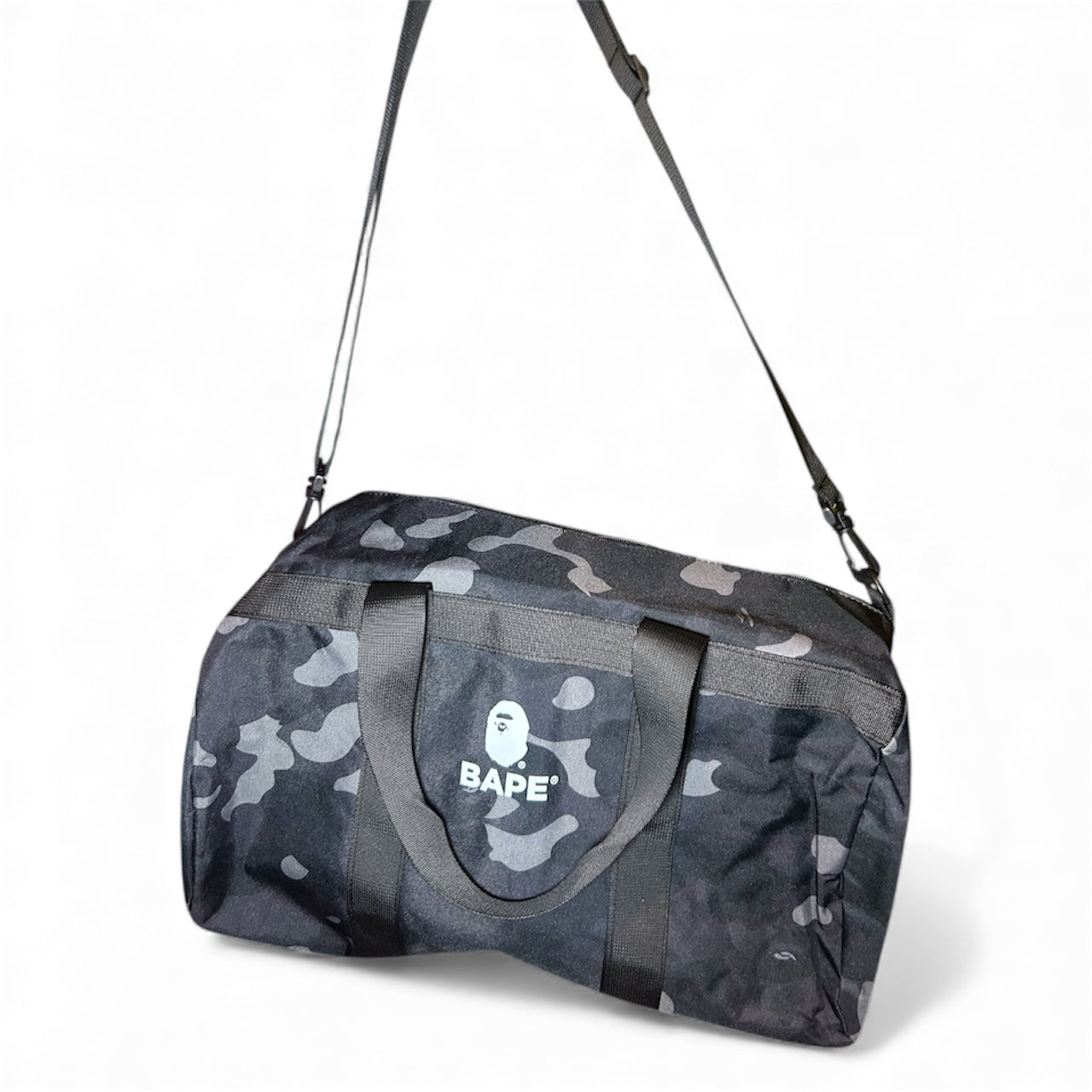 BAPE Duffel Bag Black Camo