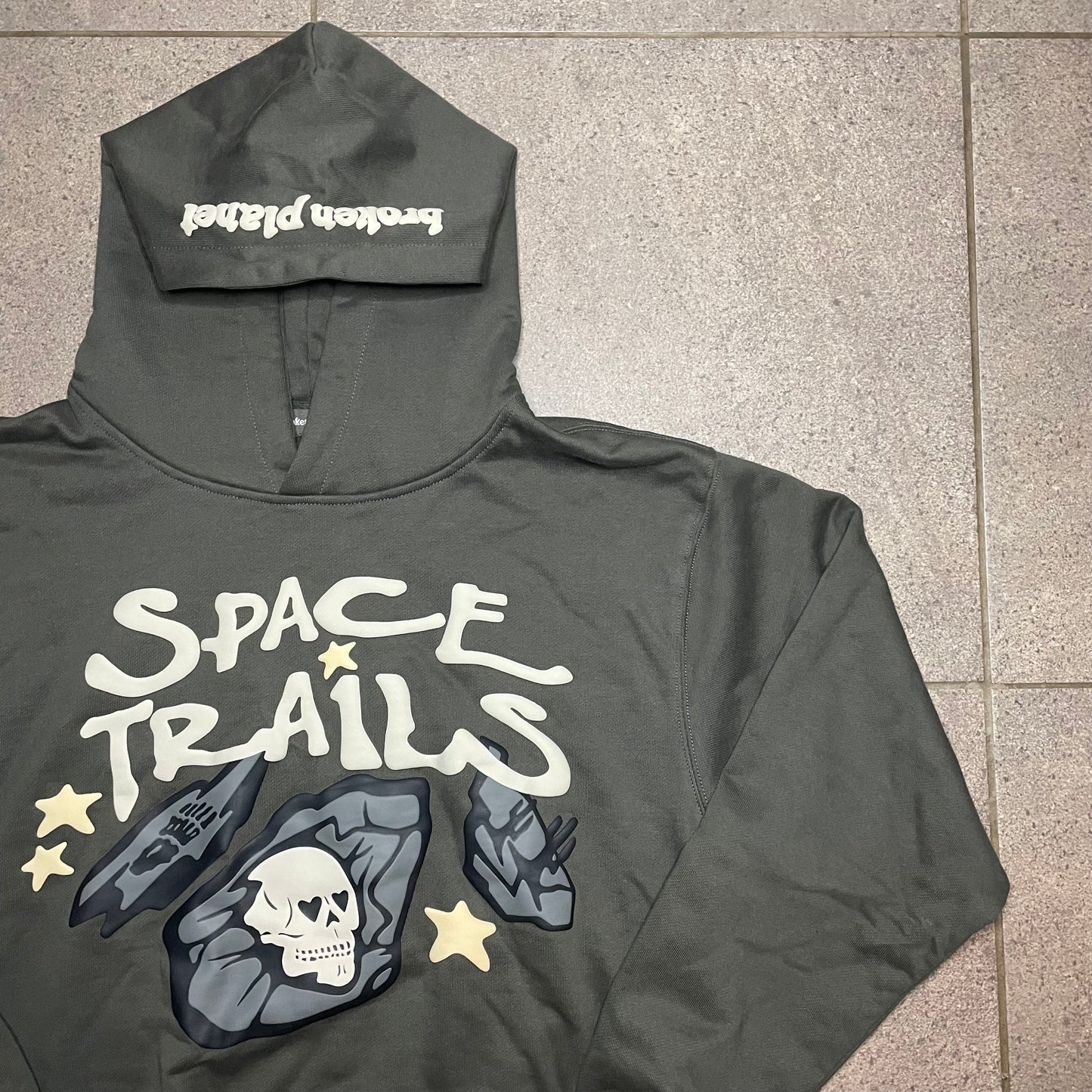 Broken Planet Space Trails Hoodie - Beluga Grey
